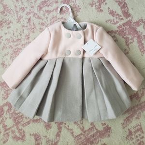 NWT Tahari baby girl peacoat